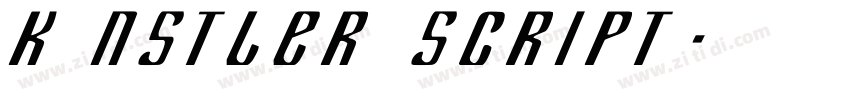Künstler Script字体转换
